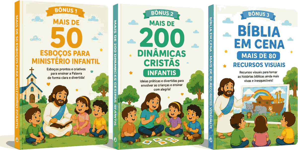 Imagem com os três bônus do Kit Premium